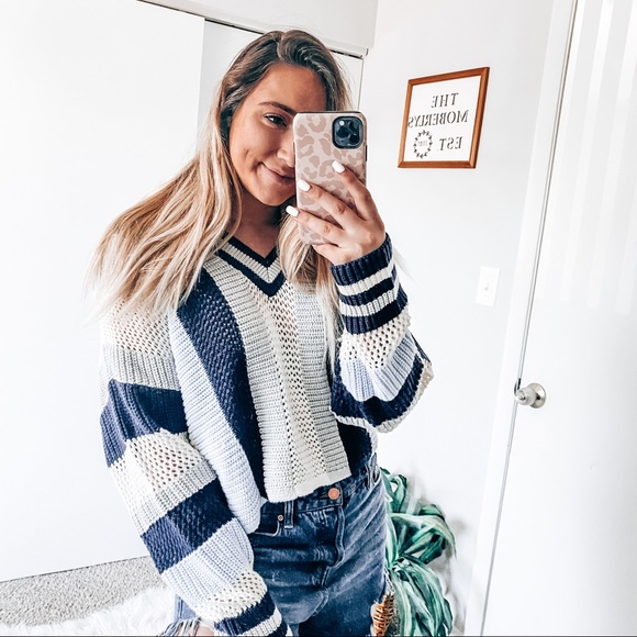 Express Sweaters - Express eyelet sweater